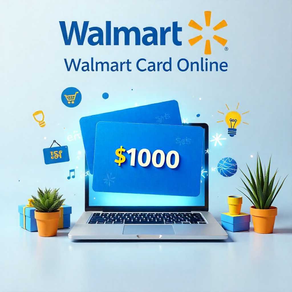 Gift Card Online Walmart of $1000